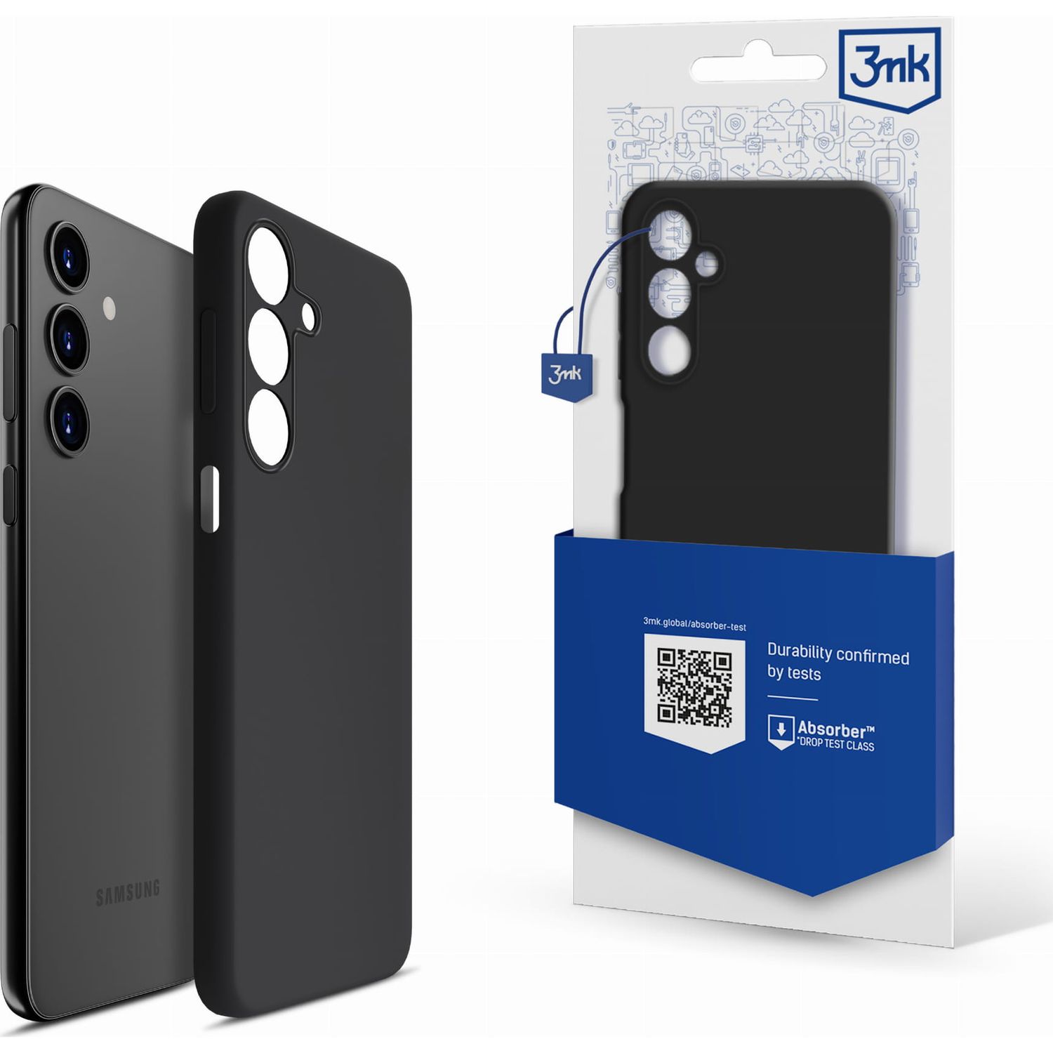 Etui 3mk Silicone Case do Samsung Galaxy A15 5G, czarne.